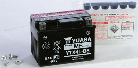 YUASA BATTERY YTX4L-BS MAINTENANCE FREE YUAM62X4B