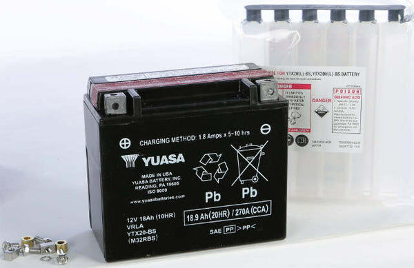 YUASA BATTERY YTX20-BS MAINTENANCE FREE YUAM32RBS