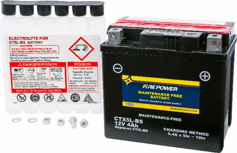 FIRE POWER BATTERY CTX5L-BS MAINTENANCE FREE CTX5L-BS