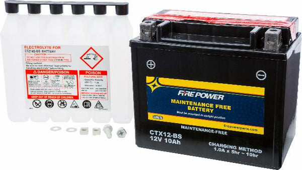 FIRE POWER BATTERY CTX12-BS MAINTENANCE FREE CTX12-BS