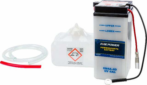 FIRE POWER BATTERY W/ACID 6N4A-4D 6V 6N4A-4D