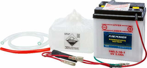 FIRE POWER BATTERY W/ACID 6N5.5-1D-1 6V 6N5.5-1D-1