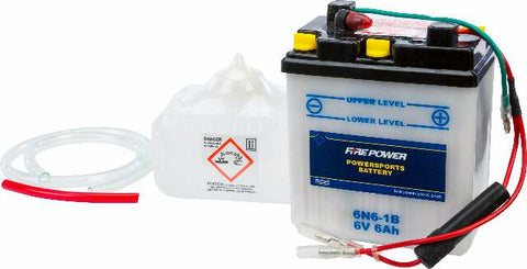 FIRE POWER BATTERY W/ACID 6N6-1B 6V 6N6-1B