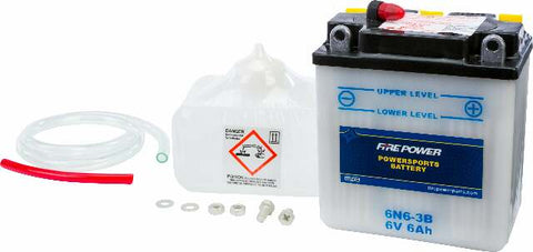 FIRE POWER BATTERY W/ACID 6N6-3B 6V 6N6-3B