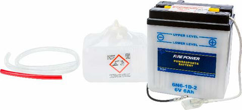 FIRE POWER BATTERY W/ACID 6N6-1D-2 6V 6N6-1D-2