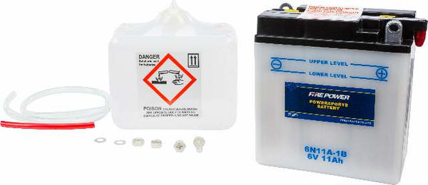 FIRE POWER BATTERY W/ACID 6N11A-1B 6V 6N11A-1B