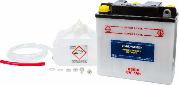 FIRE POWER BATTERY W/ACID B39-6 6V B39-6