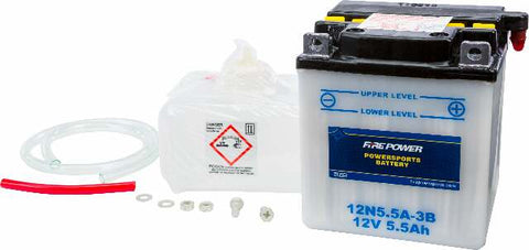 FIRE POWER BATTERY W/ACID 12N5.5A-3B 12V 12N5.5A-3B