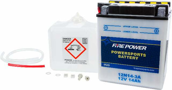 FIRE POWER BATTERY W/ACID 12N14-3A 12V 12N14-3A