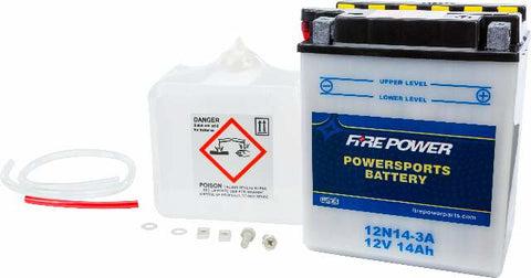 FIRE POWER BATTERY W/ACID 12N14-3A 12V 12N14-3A