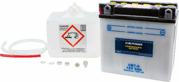 FIRE POWER BATTERY W/ACID CB7-A 12V HEAVY DUTY CB7-A