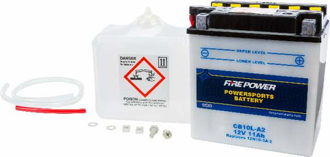 FIRE POWER BATTERY W/ACID CB10L-A2 12V HEAVY DUTY CB10L-A2