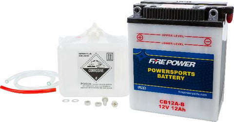 FIRE POWER BATTERY W/ACID CB12A-B 12V HEAVY DUTY CB12A-B
