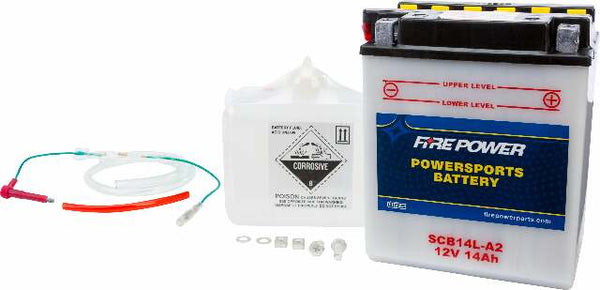 FIRE POWER BATTERY W/ACID SCB14L-A2 /SENS 12V HEAVY DUTY SCB14L-A2
