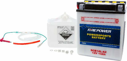FIRE POWER BATTERY W/ACID SCB14L-A2 /SENS 12V HEAVY DUTY SCB14L-A2