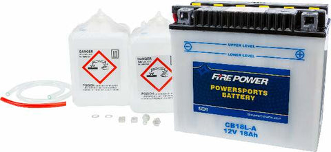 FIRE POWER BATTERY W/ACID CB18L-A 12V HEAVY DUTY CB18L-A
