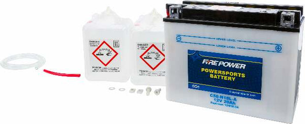 FIRE POWER BATTERY W/ACID C50-N18L-A 12V HEAVY DUTY C50-N18L-A
