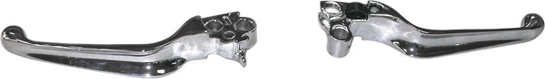HARDDRIVE SMOOTH LEVER SET CHROME BIG TWIN 96-16 XL 96-03 053114