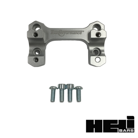 HELIBARS HANDLEBAR RISERS SILVER BMW HR05148