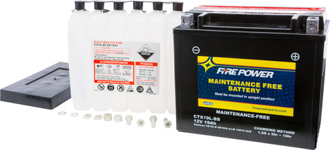 FIRE POWER BATTERY CTX19L-BS MAINTENANCE FREE CTX19L-BS
