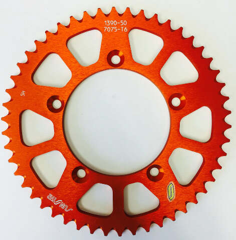 SUNSTAR REAR SPROCKET ALUMINUM 50T-420 ORG HUSQ/KTM 5-139050OR