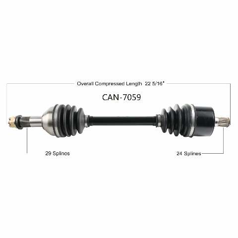 OPEN TRAIL OE 2.0 AXLE REAR CAN-7059