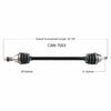 OPEN TRAIL OE 2.0 AXLE FRONT RIGHT CAN-7063