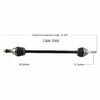 OPEN TRAIL OE 2.0 AXLE FRONT LEFT CAN-7064