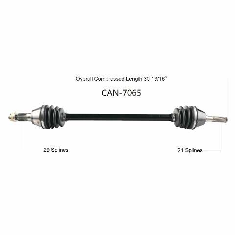 OPEN TRAIL OE 2.0 AXLE FRONT LEFT CAN-7065