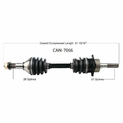 OPEN TRAIL OE 2.0 AXLE FRONT RIGHT CAN-7066