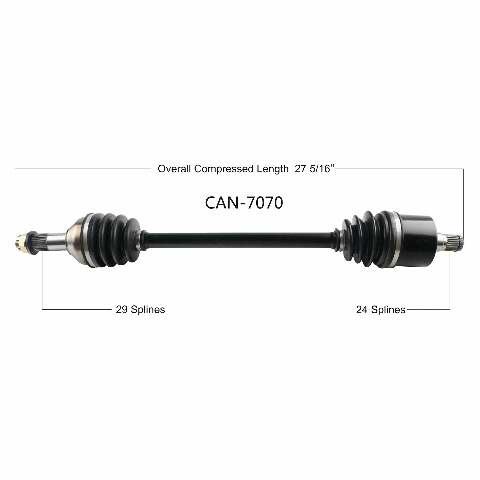 OPEN TRAIL OE 2.0 AXLE REAR RIGHT CAN-7070