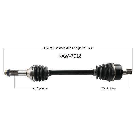 OPEN TRAIL OE 2.0 AXLE REAR KAW-7018