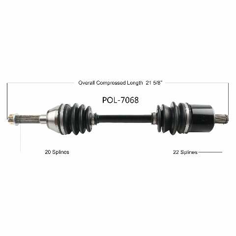 OPEN TRAIL OE 2.0 AXLE FRONT POL-7068