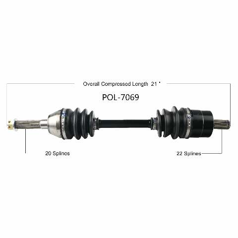 OPEN TRAIL OE 2.0 AXLE FRONT POL-7069