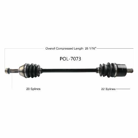 OPEN TRAIL OE 2.0 AXLE FRONT POL-7073