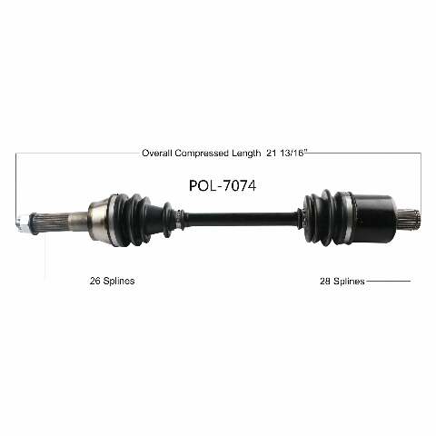 OPEN TRAIL OE 2.0 AXLE REAR POL-7074