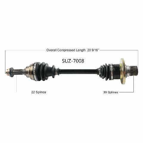 OPEN TRAIL OE 2.0 AXLE REAR SUZ-7008