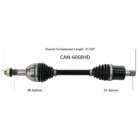 OPEN TRAIL HD 2.0 AXLE REAR LEFT CAN-6068HD