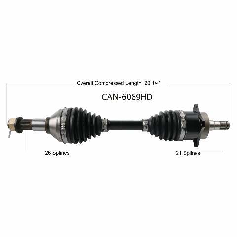 OPEN TRAIL HD 2.0 AXLE FRONT RIGHT CAN-6069HD