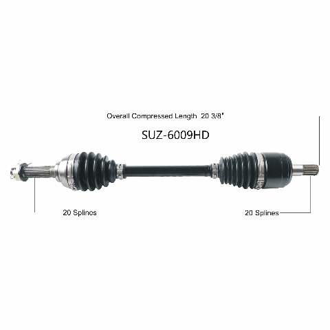 OPEN TRAIL HD 2.0 AXLE FRONT RIGHT SUZ-6009HD