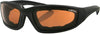 BOBSTER FOAMERZ SUNGLASSES 2 BLACK W/AMBER LENS ES214A