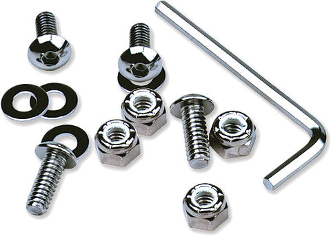 MOTION PRO CHROME LICENSE PLATE FRAME HARDWARE 33-1000