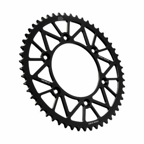 JT REAR RACELITE SPROCKET ALUM 53T-520 BLK BETA/HON JTA210.53BLK