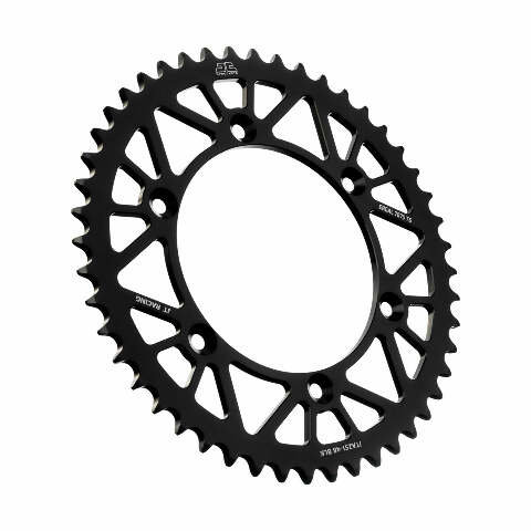 JT REAR RACELITE SPROCKET ALUM 48T-520 BLK HON/YAM JTA251.48BLK