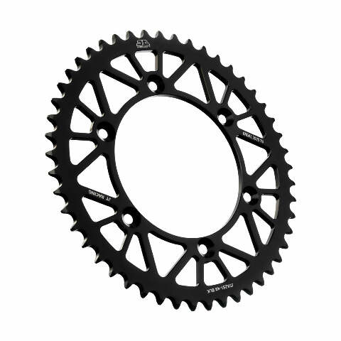 JT REAR RACELITE SPROCKET ALUM 49T-520 BLK HON/YAM JTA251.49BLK