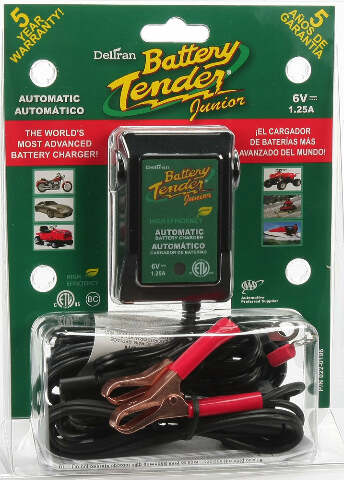 BATTERY TENDER JUNIOR 1.25 AMP 6V CHARGER 022-0196