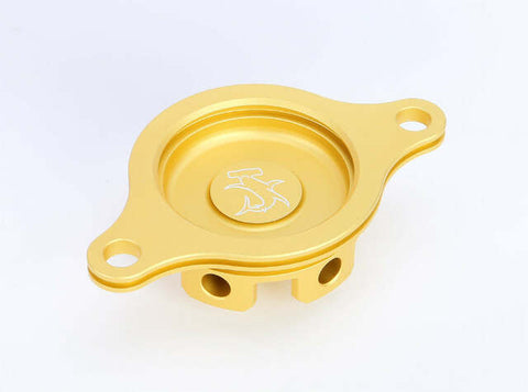 HAMMERHEAD OIL FILTER COVER CRF450R 09-14 GOLD 60-0102-00-50