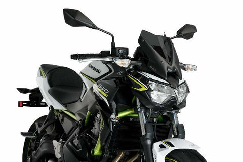PUIG WINDSCREEN NAKED NEW GEN SPORT DARK SMOKE KAW 3864F