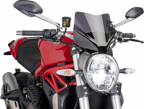 PUIG WINDSCREEN NAKED NEW GEN SPORT DARK SMOKE 7013F