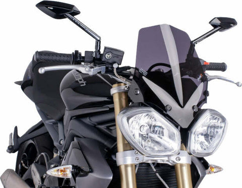 PUIG WINDSCREEN NAKED NEW GEN WINDSHIELD DARK SMOKE 5658F